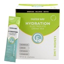 Faster Way - Hydration - Electrolyte Drink Mix - With Apple Cider Vinegar, Choline, Probiotics & Natural B Vitamins - Energize & Revive - Powder Packets - Zero Sugars -Gluten Free -Lemon Lime -30 Pack