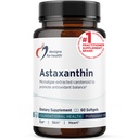 עיצובים לבריאות Astaxanthin - Microalgae (Haematococcus Pluvialis) הוציאו את תוספי Carotenoid Antioxidant - תמיכה Cardiovascular, GI, Skin + Eye Health (60 Softgels)