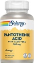 Solaray Pantothenic Acid 500 מ"ג 100 Caps