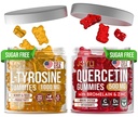 L-Tyrosine Gummies + Quercetin Gummies - L Tyrosine תוסף, Quercetin עם ויטמין C - Focus Gummies ו Immune Support Gummies - 60 L-Tyrosine עבור ילדים מסטיקנים, 60 Quercetin עם Zincs חניכיים