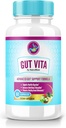 Gut Vita כמוסות - Gut Vita Supplement for Advanced Digestive Wellness, All-Natural Formula to Support Gut Health, GutVita Re Storage Optimal Gut Flor, Pastillas Reviews (60 קפסולות)