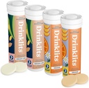 שתי ליטר ג'ינג'ר-לימה ו- Orange Electrolyte Tablets (4) Tube Bundle | Daily hydrotion Combo Pack | Delicious Natural Flavors - 0g Sugar | 40שרתים - 10 טבליות Per Tube