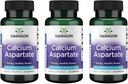 Swanson Calcium Aspartate - תוסף צמחי לקידום העצם, הלב, בריאות השרירים - פורמולה טבעית לקידום כל הגוף - (60 קפסולות-200 מ"ג כל אחד) (3 Pack)