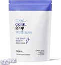 טוב.clean.goop Health The Brain Boost Daily Chews | תוספת תזונתית לאנרגיה ו- Focus | L-theanine & Caffeine | Caffe Latte Flavored | Brain Booster with Nootropics | Pack of 30 Chews