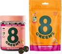 8 Greens Daily Greens Gummies ו Lollipops, אנרגיה & Immune תמיכה, gluten-Free, טבעוני, Non-GMO, No artificial Colors & Flavors