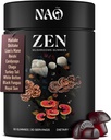 NAO Made in USA 10in-1 Mushroom Gummies Nootropic - תערובת Premium עם Reishi, Lion's Mane, Chaga, Cordyceps, Shiitake, Maitake & Turkey Tail for Brain, Immune & Energy Support - Non-GMO, טבעוני