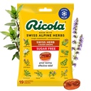 Ricola Sugar Free Swiss Herb Cough Drops, 19 Count, Cough Suppressant & גרון Relieving טיפות עם מקור טבעי Menthol, Pling Taste for Coughs & גרון Irritation Symptom Relief