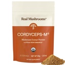 Real Mushrooms Cordyceps Mushroom אבקת - אורגני Cordyceps אבקת Mushroom אנרגיה ותמיכה בריאות - עשיר בטא Glucans - non-GMO, תוסף טבעוני, 60 משרתים