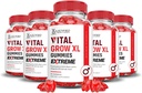 Justified Laboratories (5 Pack) Vital Grow XL Extreme 2000MG Performance Gummies Advanced Formulated with ACV Pomegranate Beet Juice אבקת B12 Not GMO 300 Gummys
