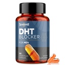 DHT Blocker עבור גברים עם Saw Palmetto & Biotin, צמיחת שיער פורמולה בקפסולות נוזליות-Filled, תוספי נשירת שיער, ויטמין רגרופית שיער, תבלינים צמחי - 90 קפסולות (1בק)