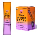 תערובת המשקאות האורגניים של איתן, Elderberry Flavor, Immunity Support and hydrotion אבקת Packets, Made with Real Fruit, ויטמין C, ויטמין D, Zinc, no added Sugar (6 Pack)