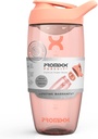 Promixx Pursuit חלבונים Shakerבק (24 oz) - Silent No-Ball Mixer, Leak-Proof Lid, BPA / BPS & Phthalate-Free ECOZEN - Easy-Clean Shaker Cup for Protein Shakes, Pre & Post-Workout Smoothies