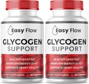 (2 Pack) Easy Flow Glycogen, EasyFlow Glycogen תומך קפסולות, Glyco Optimizer Formula, Natural Blood Vessel ניקויer, Premium Easy Flow Glycogen Support (120 קפסולות)