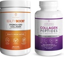 VITASEI Collagen Wellness Bundle - hydrolyzed Collagen Peptides אבקת & Collagen Peptide כמוסות עם ויטמין C & Resveratrol - תמיכה לשיער, עור, ציפורניים, עצמות, ופרקים