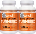 Qunol Turmeric Curcumin קפסולות, 1000 מ"ג תוספת כוח תוספת תוספת תוספת תוסף, פטנט מימן הידרו-Soluble טכנולוגיה, Alternative to Turmeric Curcumin עם Black Pepper, 240 קפסולות Veggie