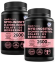 14-in-1 Inositol תוספת ותמיכה הורמונלית לנשים - 40:1 Mio-inositol & D-Chiro Inositol Ovarians תמיכה קפסולות עבור איזון הורמונלי עם Folate, ויטמין D ו B12 ( ספירת 120) (Pack of 2) (Pack of 2)