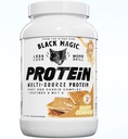 Black Magic Multi-Source אבקת חלבון Whey - Whey, Egg, Casein Complex with Enzymes & MCT's Keto, Low Sugar Pre/Post Workout Honey Graham Crackers Flavor 24g 2 LB, Pack of 1 1