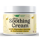 Ultra Soothing Colloidal Oatmeal Cream with Manuka Honey - קרם אקסמה לילדים ומבוגרים - Steroid Free Anti Itch Lotion for Dry & Itchy Skin Relief with Natural and Organic Ingredientsients