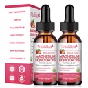 Magnesium Glycinate נוזל, High Potency Magnesium Glycinate, Citrate, Sugar Free Vegan non-GMO תוסף מקדם Nerv, Relaxation,Sleep תמיכה *