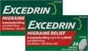תוספת של Migraine Pain Reliever Caplets 24 ea (Pack of 2)
