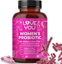 Love You Womens Probiotic, Ph Balance, Ut, Feminine, ו-Vaginal Health Supplement, Digestive, Pre + Pro + Postbiotic, נדחה, 60 מיליארד Live CFU, 8-Strain Probiotic, 30 Veg Caps המשרתים לשרתים.