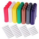 eBoot 28 Sets Essential Oil Aromatherapy Nasal Inhalers Tubes Refillable Inhaler Stick, 7 צבעים, עם Wickss