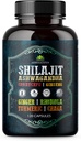 Shilajit for Men - 8-in-1 Fitogenic תוספת עם Ashwgandha, Cordyceps, גינזנג, Rhodiola, Turmeric, Chaga & ג'ינג'ר - אנרגיה טבעית, הקלה מתח ותמיכה - 120 קפסולות טבעוניות