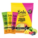 Bala Total Body Wellness Drink Mix, Hydrate & Recover Variety Pack, Pineapple, Lime & Berry, 4 Per Flavor, Zero Sugar Electrolytes Powder Packets with Enzymes & Amino Acids, Turmeric Drink, 12 Count