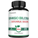 1520 מ"ג ג'ינקגו Bilobas עם Gotu Kola Leaf, Bacopa Monnieri - 270 קפסולות - תוספת תמיכה כוח עבור בריאות המוח, תפקוד זיכרון, מיקוד וחזון איכות - 3 חודשים אספקה