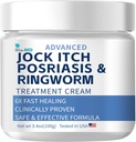 ביו-MD Jock Itch Cream, Jock Itch Cream תוספת כוח לגברים ונשים, Psoriasis Cream, Ringworm Treatment for Humans, Itch Cream - Powerful & Fast Relief