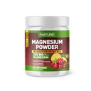 נבנה על ידי טבע Magnesium אבקה - Anti-Stress Drink Mix for Calm & סדירות - Magnesium Citrate תוסף - הירגעות, שריר ובטיחות לב - Cranberry Lemonade Flavor - 30 משרתים