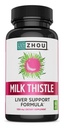 ג'ואו חלב Thistle - Liver Health Supplement, Silymarin Milk Thistle Extract & Dust for Men & Women, Herbal Cleanse Support, Metabolic Health - 60 קפסולות צמחוניות