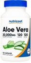 חומרים מזינים אלוורה 20,000 מ"ג, 120 קפסולות - Gluten Free, non-GMO, Vegetarian Friendly (100mg של 200:1 Extract)