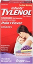 הכאב של טירנוול + Fever Oral Suspension Grape Flavor - 1 oz, Pack של 3