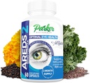 פרקר Naturals Optimal Eye Health ויטמין & מינרלים תוסף, תוספי עיניים ווויטמינים עבור חזון עם ויטמין C & E, Lutein & Zeaxanthins, 60 Caps