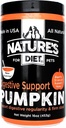 דיאטת הטבע Pet Dried Pumpkin אבקת תמיכה טבעית סיבים עבור המשרד Stool, סדירות (16 oz = 53 משרתים)