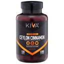 Kiva Premium Ceylon Cinnamon אבקת קפסולות (120 Veggie קפסולות), Pure Ceylon Cinnamon מסרי לנקה, טבעוני, non-GMO, Gluten-Free