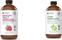 מוצרים טבעיים שלמים Urinary Tract Complete 12oz & Liver Complete 16oz Bundle