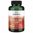 Swanson Cod Liver שמן - כל תוספת קידום עצמות, בריאות העור, תמיכה בראייה ומערכת החיסון פונקציות W / High Absorption ויטמין A - (180 Softgels, 350 מ"ג כל אחד)
