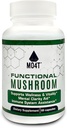 פונקציונלי Mushroom Shiitake, Lions Mane, Maitake, Chaga- Vitality, Clarity & Immune סיוע - 60 קפסולות