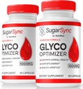 NutraRize (2 Pack) סוכר Sync Glyco Optimizer קפסולות, רשמי SugarSync Glyco Optimiser, Sugar Sync Joint Optimizer, Sugar Sync Gluco ניקויse Formula, SugarSync Glycol Reviews (120 קפסולות)