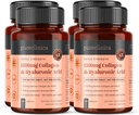 Pureclinica Triple Power Collagen & Hyaluronic Acid - 1500 מ"ג לכל Tablet | 720 טבליות (4 בקבוקים של 180)