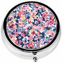 IBILIU Medicine Pill Watercoloral Colorful Scatter Flowers Box for Pocket Metal Medicine מארגן 3 השוואתי