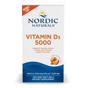 Nordic Naturals ויטמין D3 5000, Orange - 200 מיני Soft Gels - תמיכה בעצמות בריאות, Mood, & Immune System - Vegetarian - Non-GMO - 200 משרתים