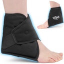 Hilph Ankle Ice Pack Wrap for Swelling, Reusable Gel Cold Pack for Ankle Sproved, Hot Cold Compress for Surgery Recovery, Plantar Fasciitis, Foot Pain, Swelling, Achilles Tendonitis, Black Black Cold Compress for Surgery Recovery, Plantar Fasciitis, Foot Pain Relief, Swelling, Achilles Tendonitis, Black Black Black Black Black Black Black Black Black Black Comdonitis