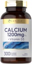 קרלייל Calcium 1200 מ"ג עם ויטמין D3