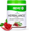 OZIVA Plant Based HerBalance for PCOS | PCOS Supplement for Women for Hormonal Balance & Better Menstrual Cycle | PCOS Drink with Inositol, Shatavari,Chasteberry, Ashoka Certified Clean & Vegan, 250g