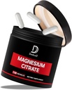 Magnesium Citrate 500 מ"ג קפסולות (Citrato de Magnesio) - תוסף מגנזיום טהור לתמיכה במערכת העיכול, שריר Mass & אנרגיה הפקה - 150 קפסולות עבור 5-מונטה אספקה