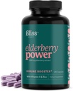 Elderberry עם Zinc ו ויטמין C למבוגרים - Sambucus Elderberry קפסולות - 1000 מ"ג לחלץ, Immune תמיכה תוספת לנשים וגברים, עם Antioxidant פירות תערובת, 120 Vegcaps, 60 יום אספקה